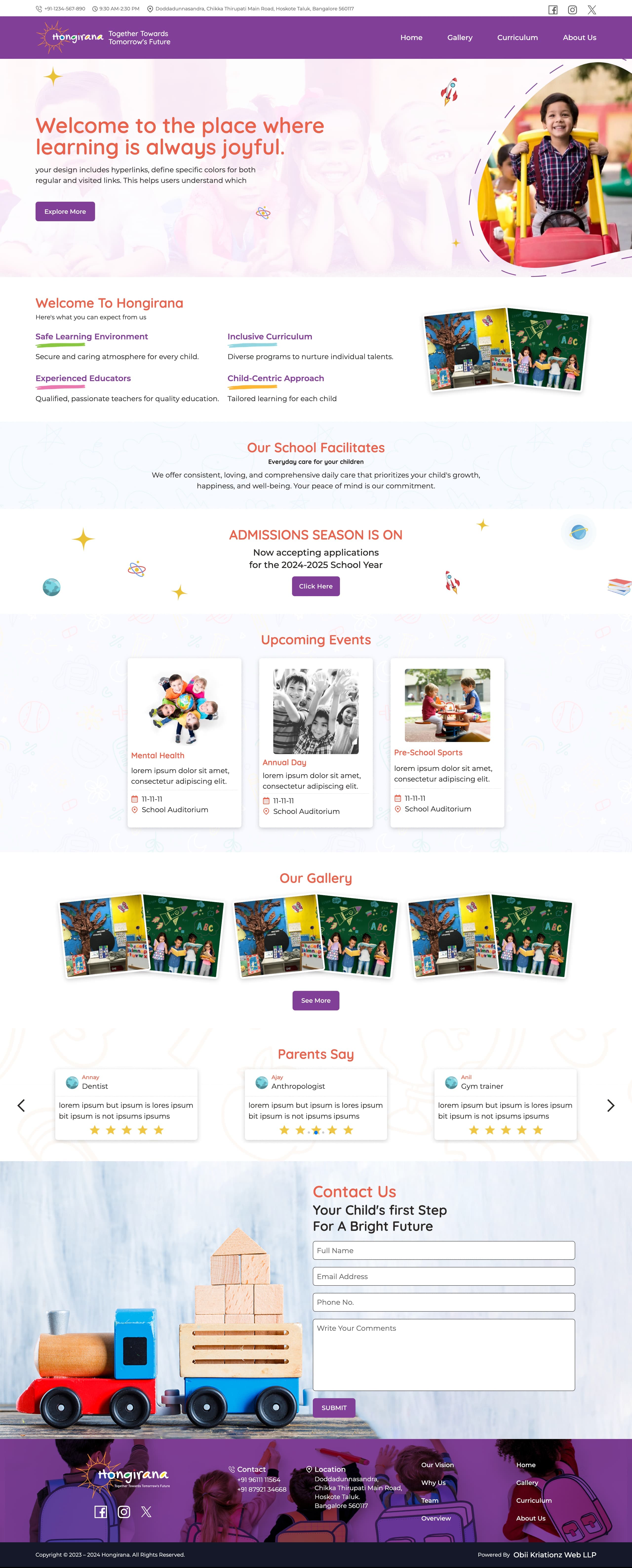 Hongirana — School management platform in Education